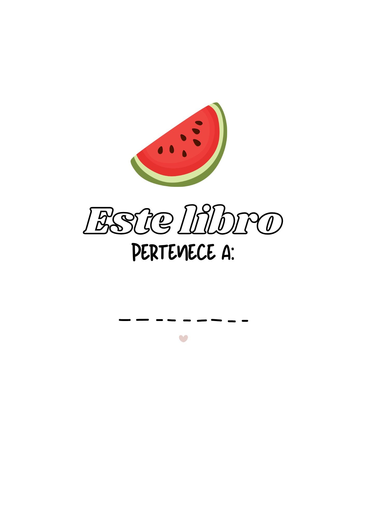 Libro para Colorear 8 paginas - Frutas