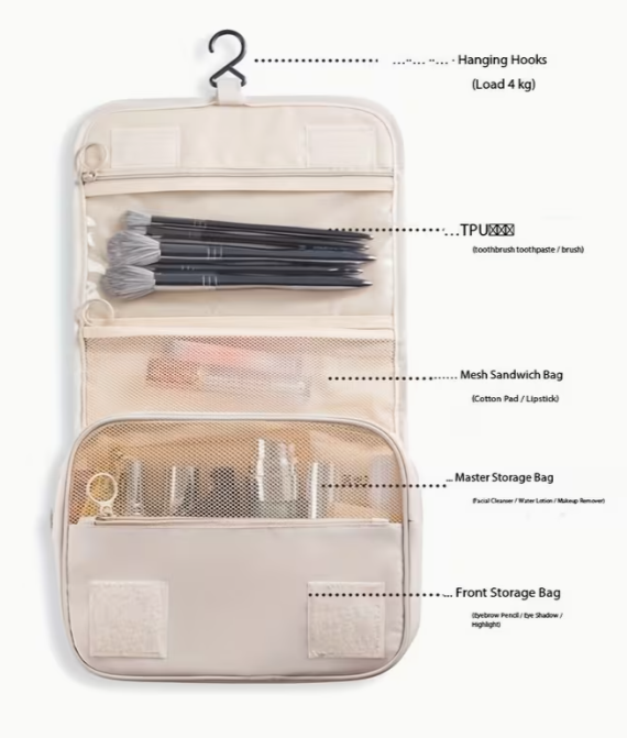 Neceser Organizador de Cosméticos de Viaje