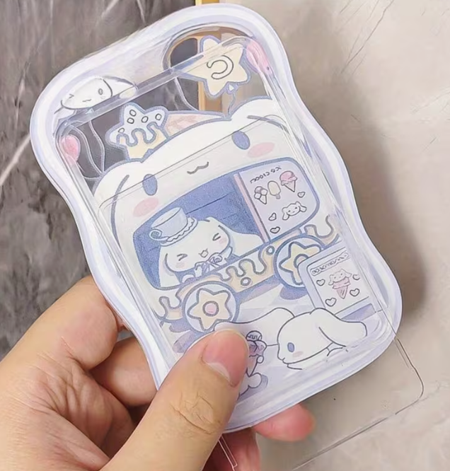 Tarjetero Sanrio Cinnamoroll con Cordón Trenzado - Porta Tarjetas Kawaii