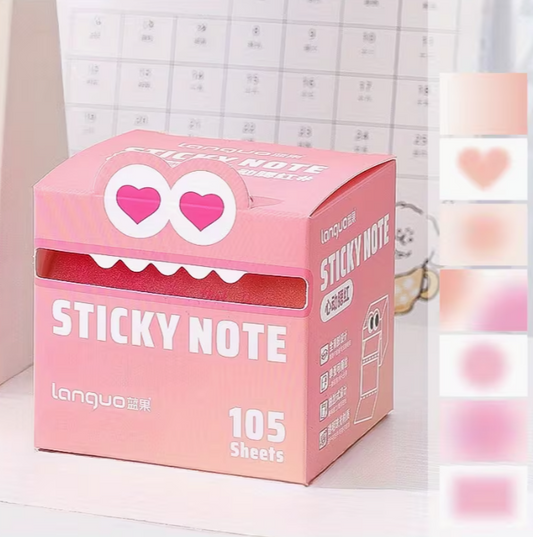 Notas Adhesivas Sticky Note 105 Hojas - Post-it Rosa con Diseño