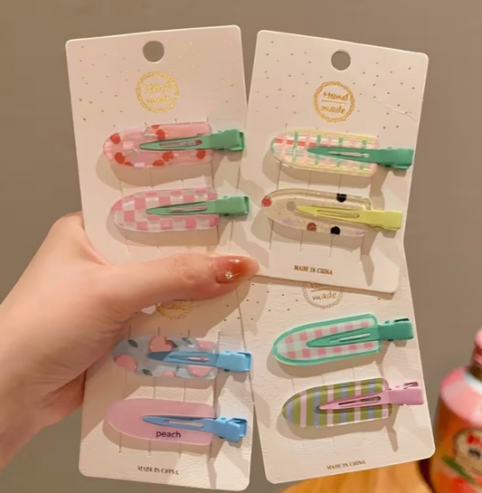 Pack de 8 Clips para el Pelo Decorativos