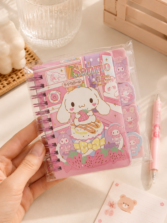 Libreta De Notas Con Diseño De Personajes Sanrio - My Melody
