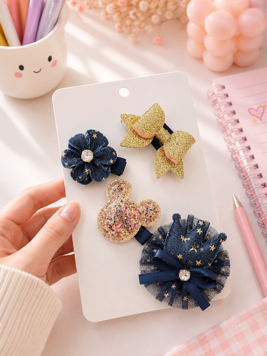 Moños y Broches Kawaii para Niñas