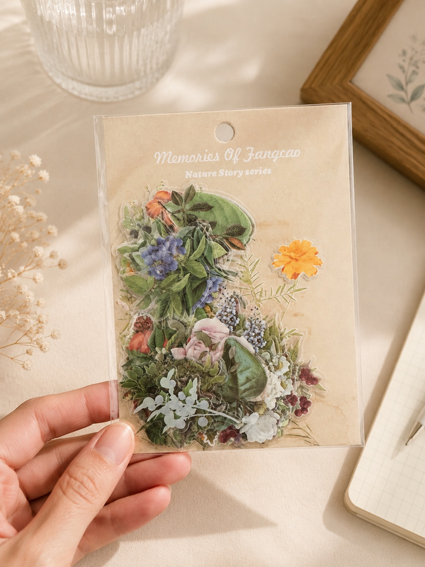 Set de Pegatinas Decorativas con Motivos Botánicos